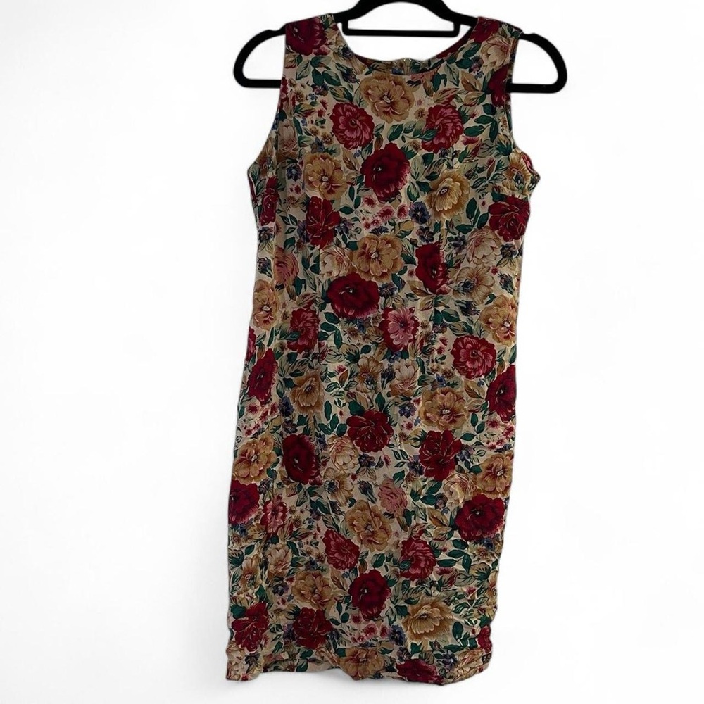 90’s whimsygoth floral midi dress